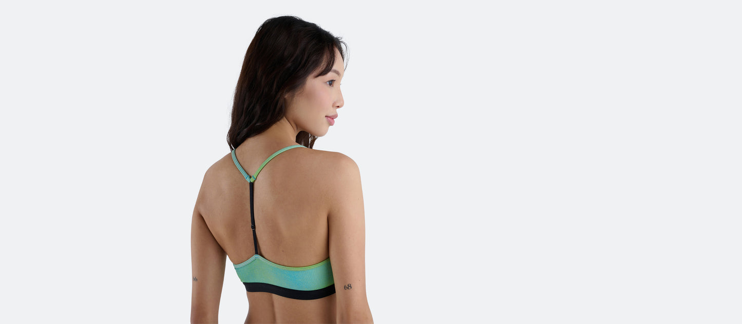 T-Back Bralette | Airbrush Green