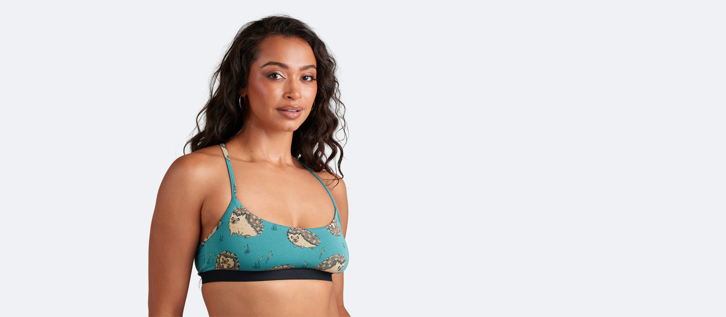 T-Back Bralette | Hedgehogs