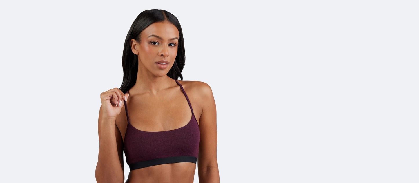 T-Back Bralette | Heather Wine