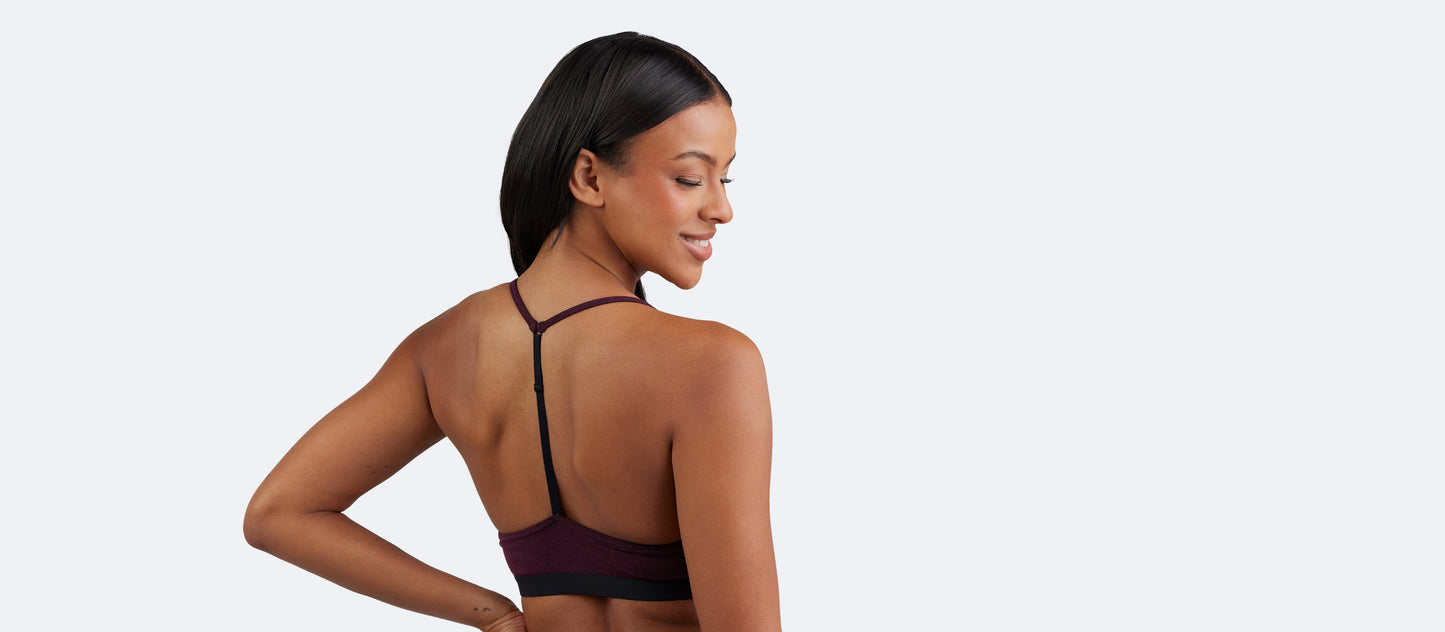 T-Back Bralette | Heather Wine