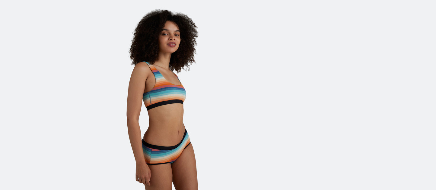 U-Back Bralette | Pool Stripes