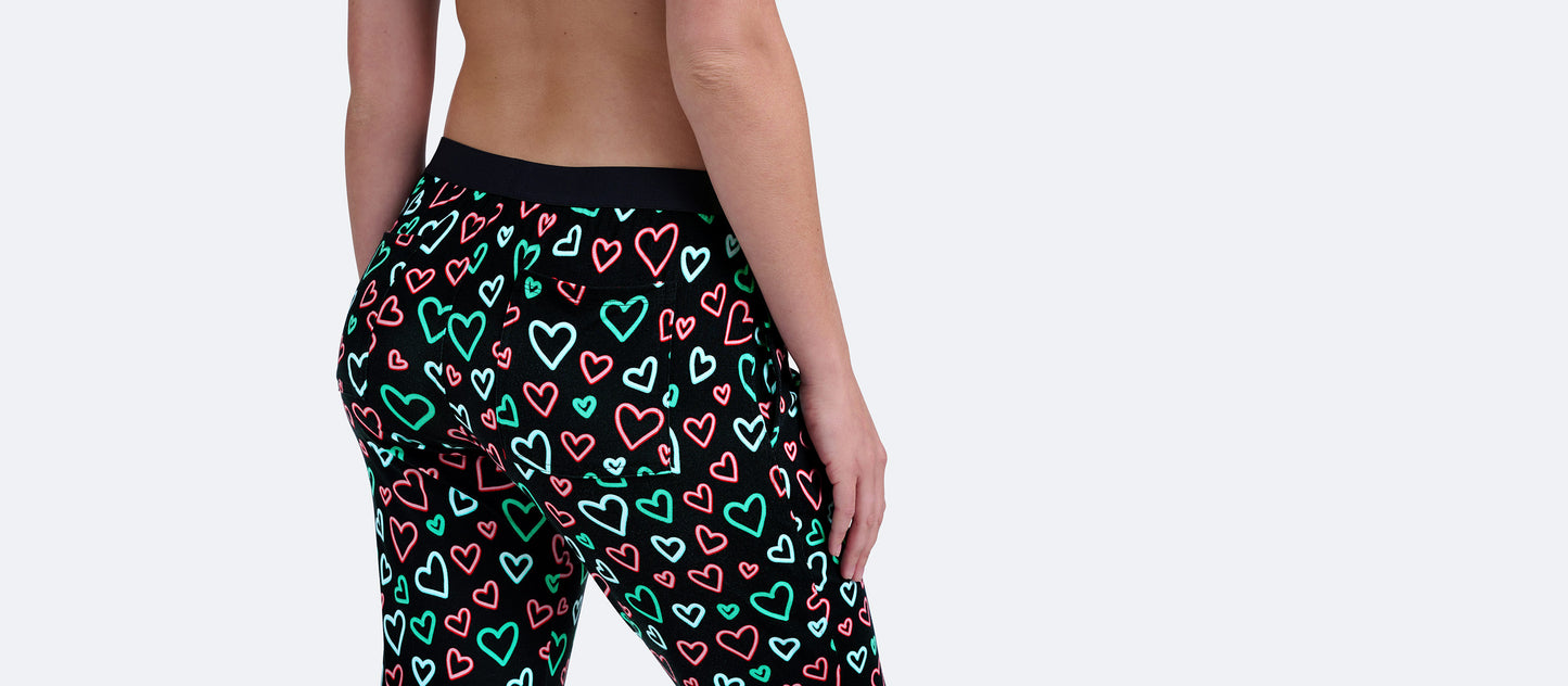 Women's Lounge Pants | Electric Hearts