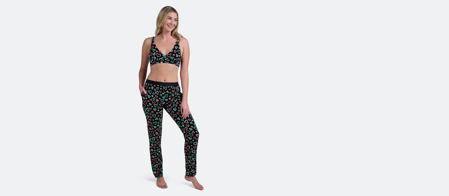 Women's Lounge Pants | Electric Hearts