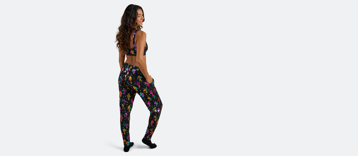 Women's Modal Jogger | Disco Shrooms