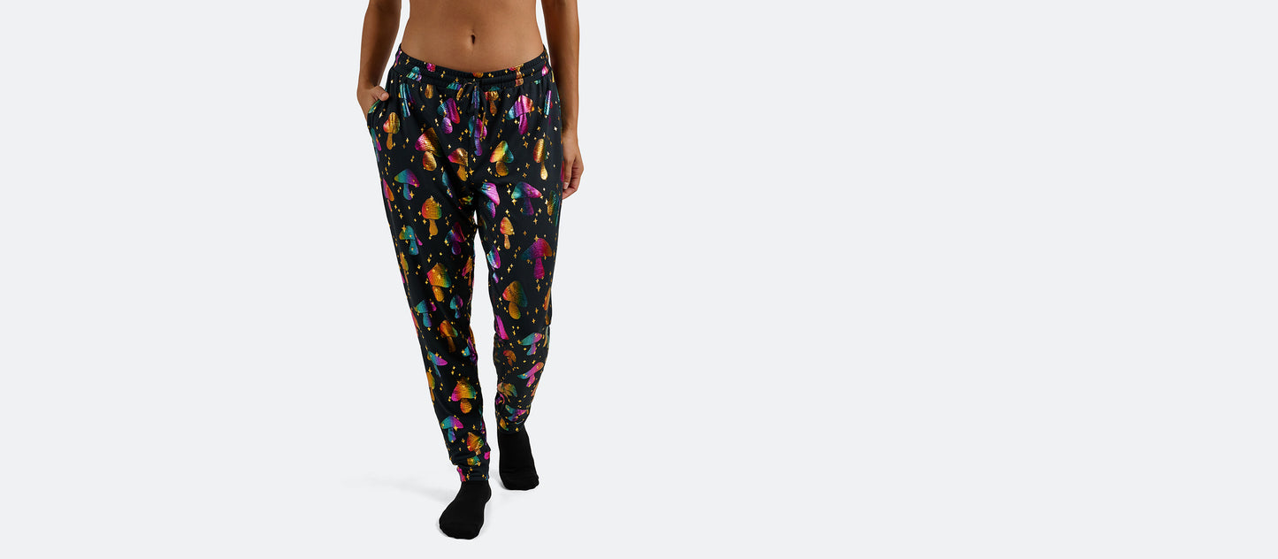 Women's Modal Jogger | Disco Shrooms