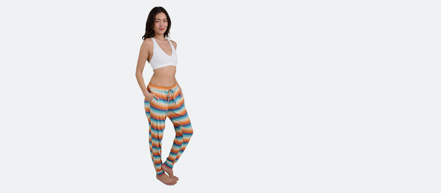 Women's Modal Jogger | Pool Stripes