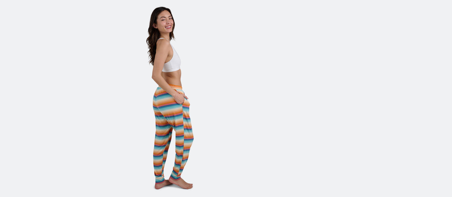 Women's Modal Jogger | Pool Stripes