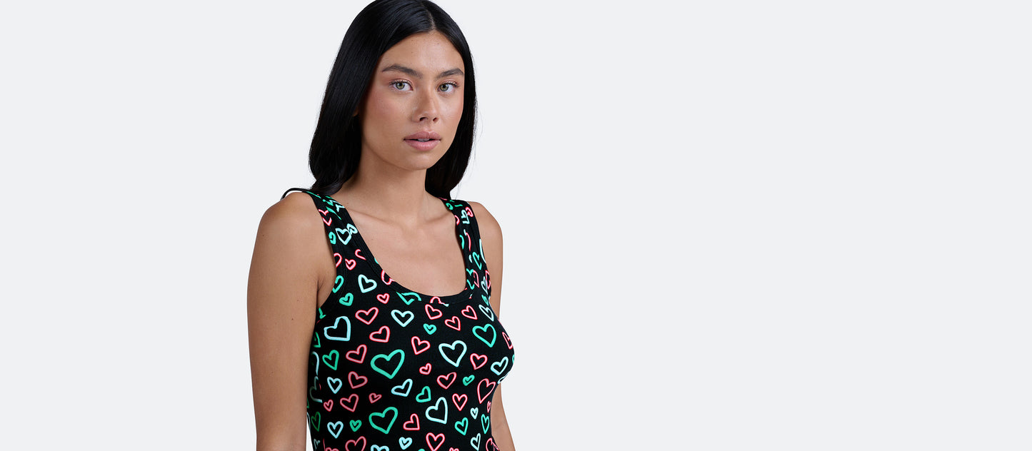 Women's Modal Tank | Electric Hearts