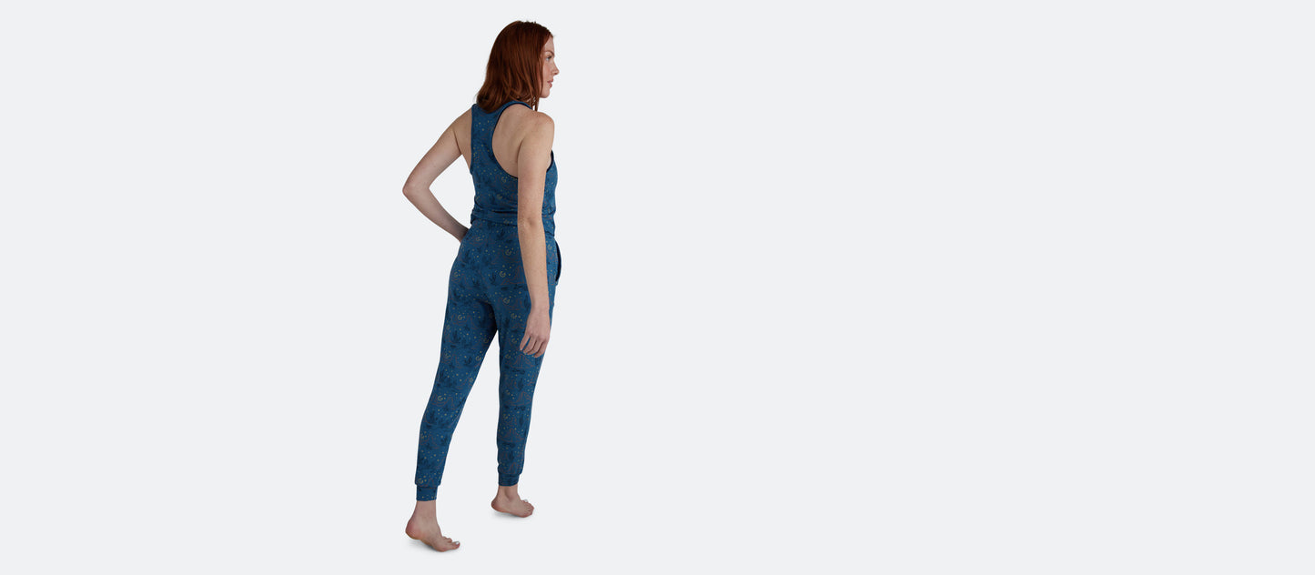 Women's Modal V-Neck Jumpsuit | Desert Sky