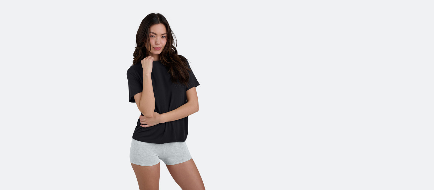 Women's Modal Crew Tee | Black