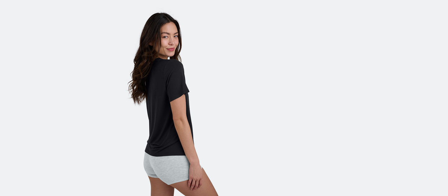 Women's Modal Crew Tee | Black