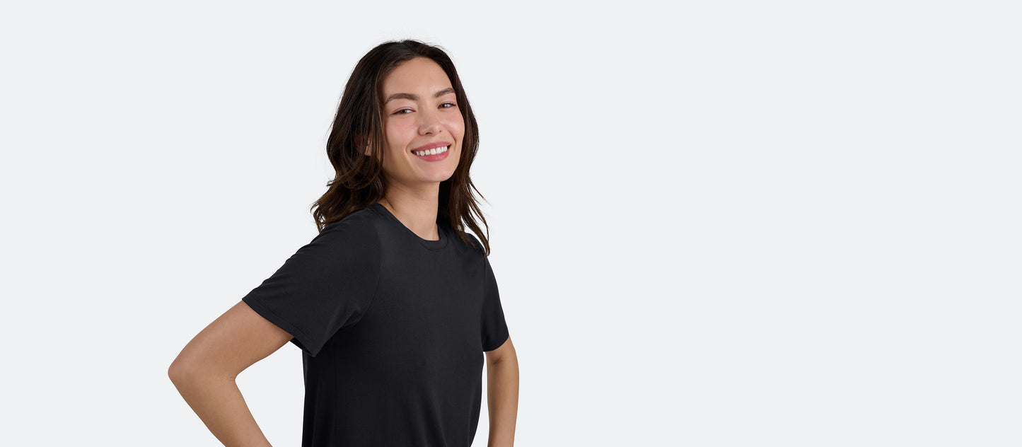 Women's Modal Crew Tee | Black