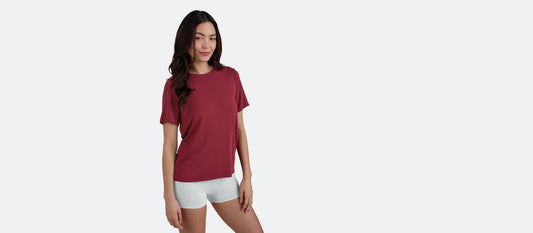 Women's Modal Crew Tee | Cabernet