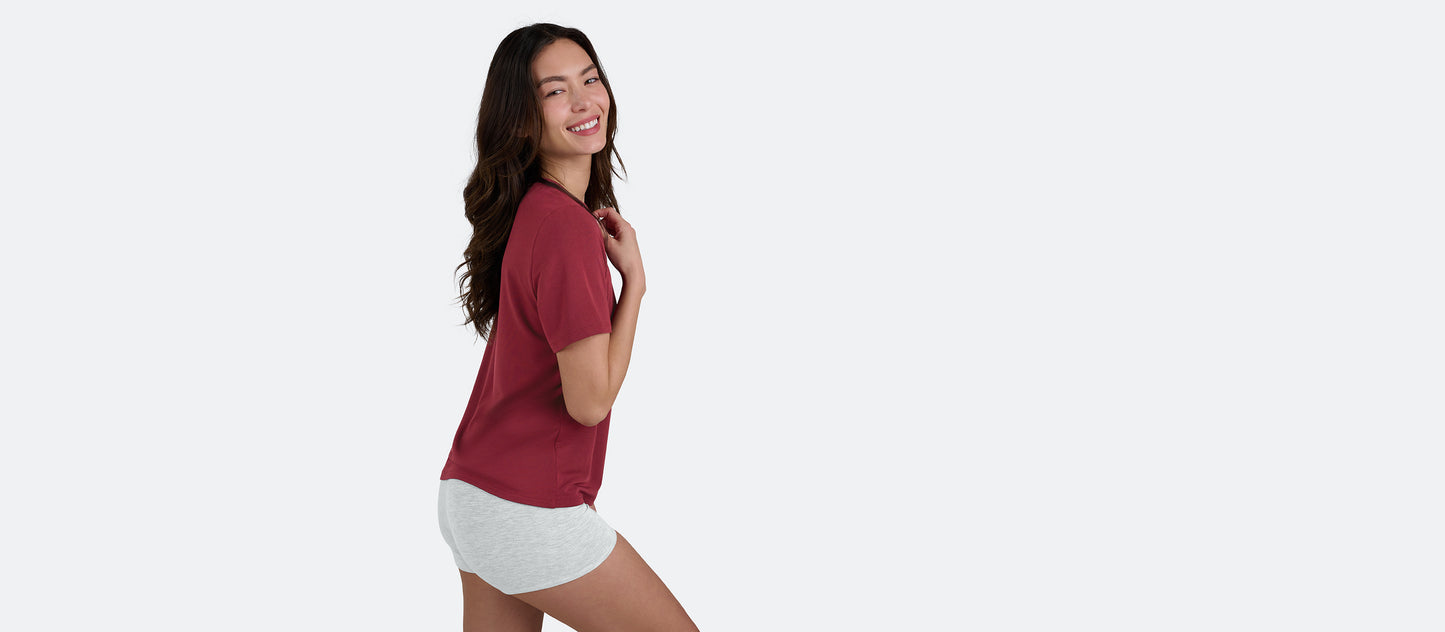 Women's Modal Crew Tee | Cabernet