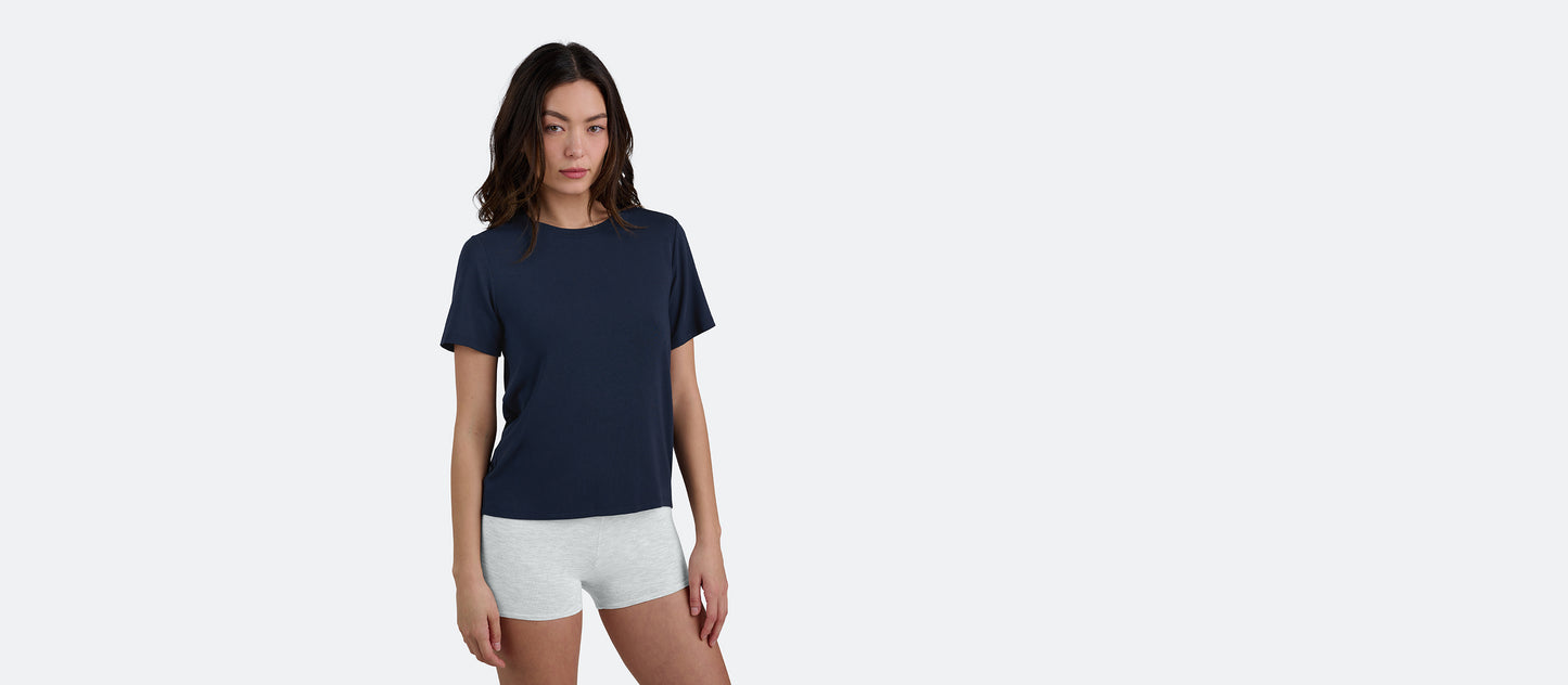 Women's Modal Crew Tee | Dark Sapphire