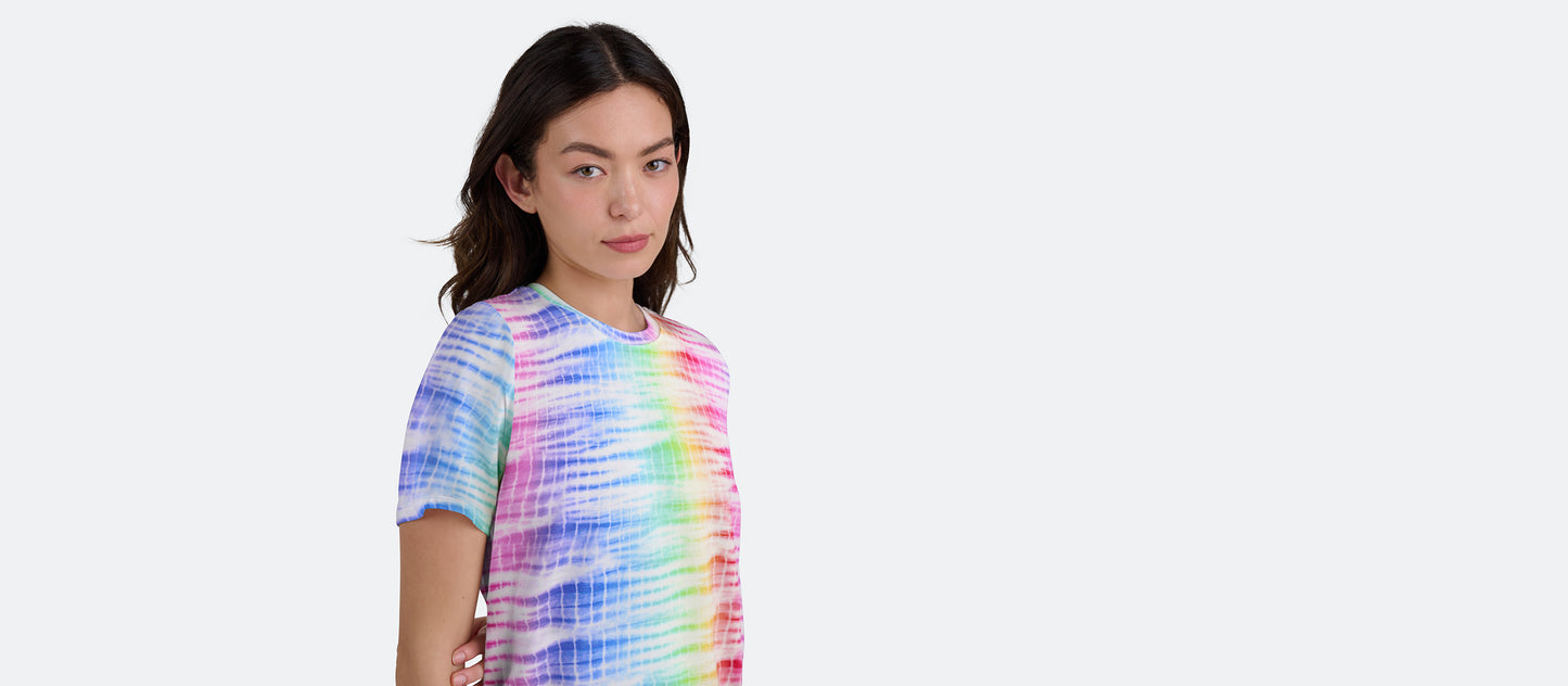 Women's Modal Crew Tee | Rainbow Daze