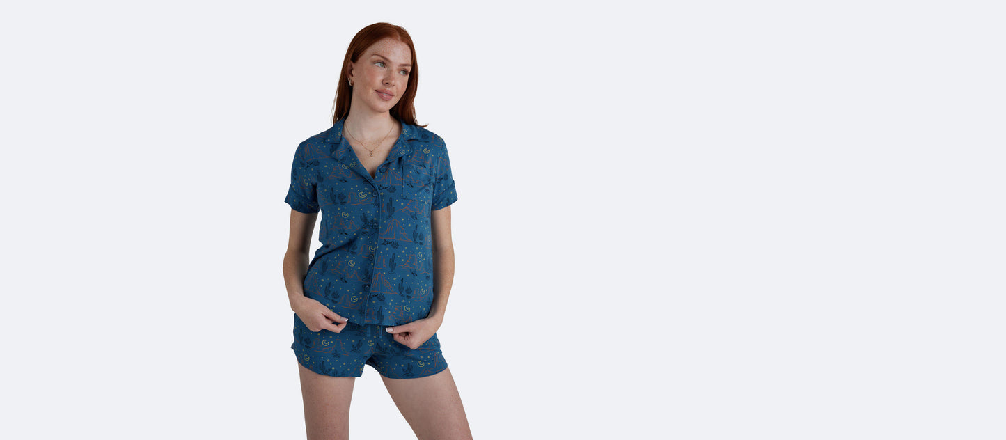 Women's Shortsleeve Modal PJ Set | Desert Sky