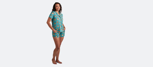 Women's Shortsleeve Modal PJ Set | Hedgehogs