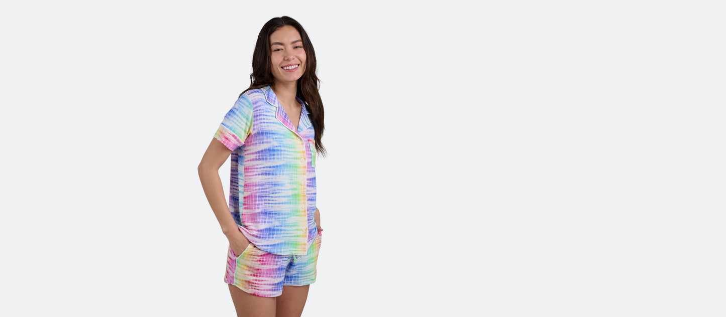 Women's Shortsleeve Modal PJ Set | Rainbow Daze