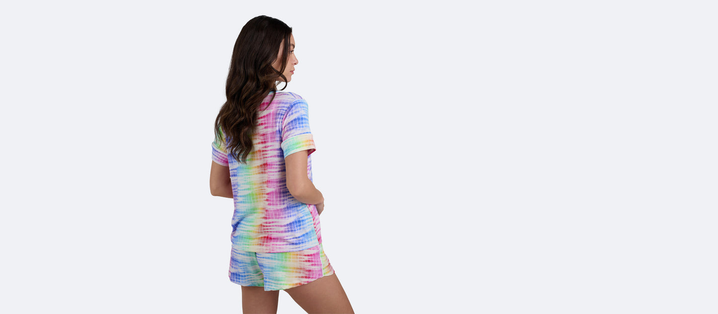 Women's Shortsleeve Modal PJ Set | Rainbow Daze