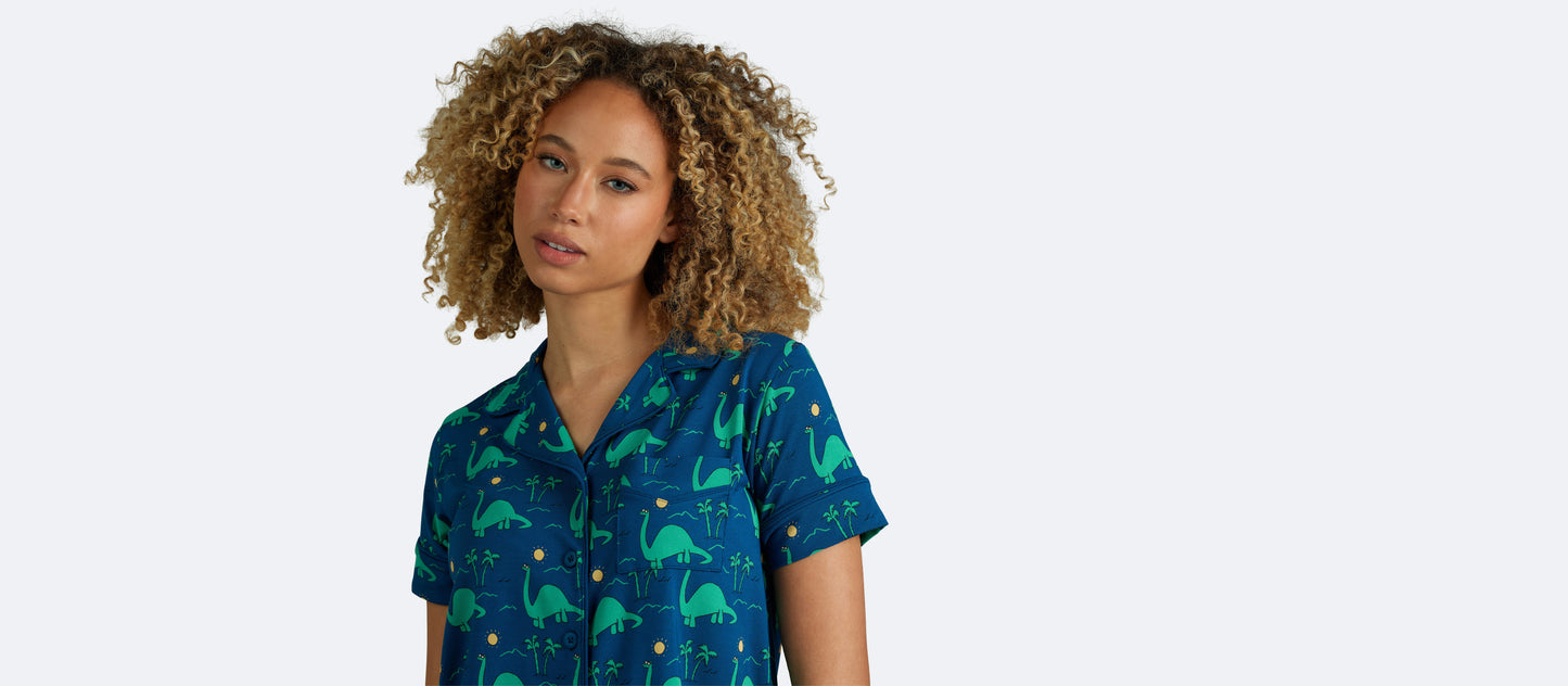 Women's Shortsleeve Modal PJ Set | Dino Shore