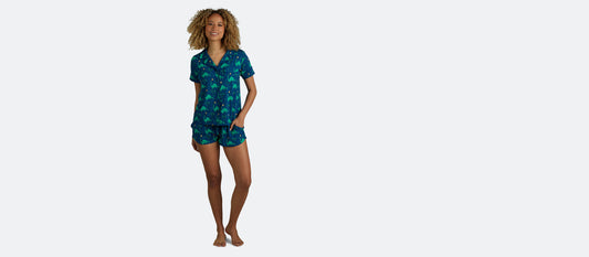 Women's Shortsleeve Modal PJ Set | Dino Shore