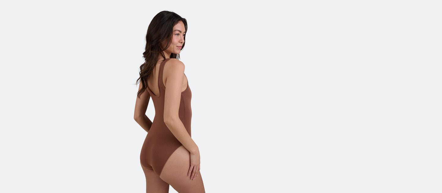 Women's Modal Bodysuit | Walnut Shell