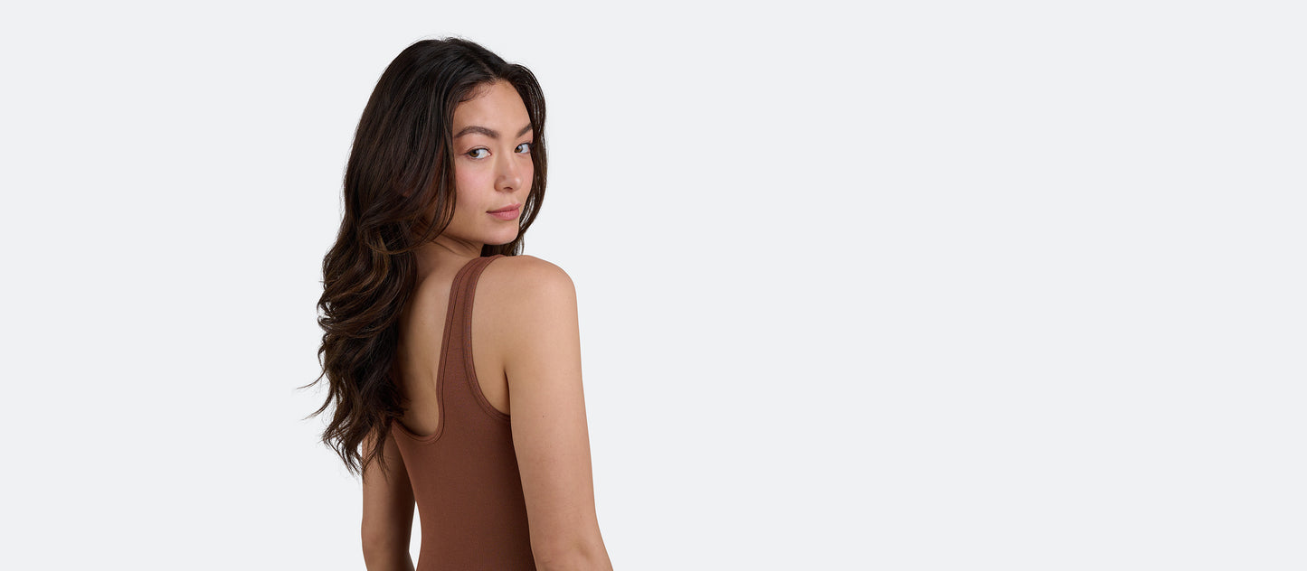 Women's Modal Bodysuit | Walnut Shell