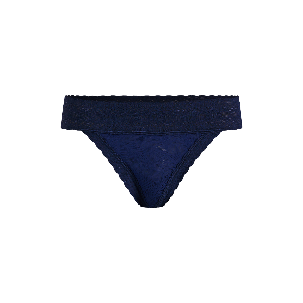 All Over Lace Thong | Midnight Navy