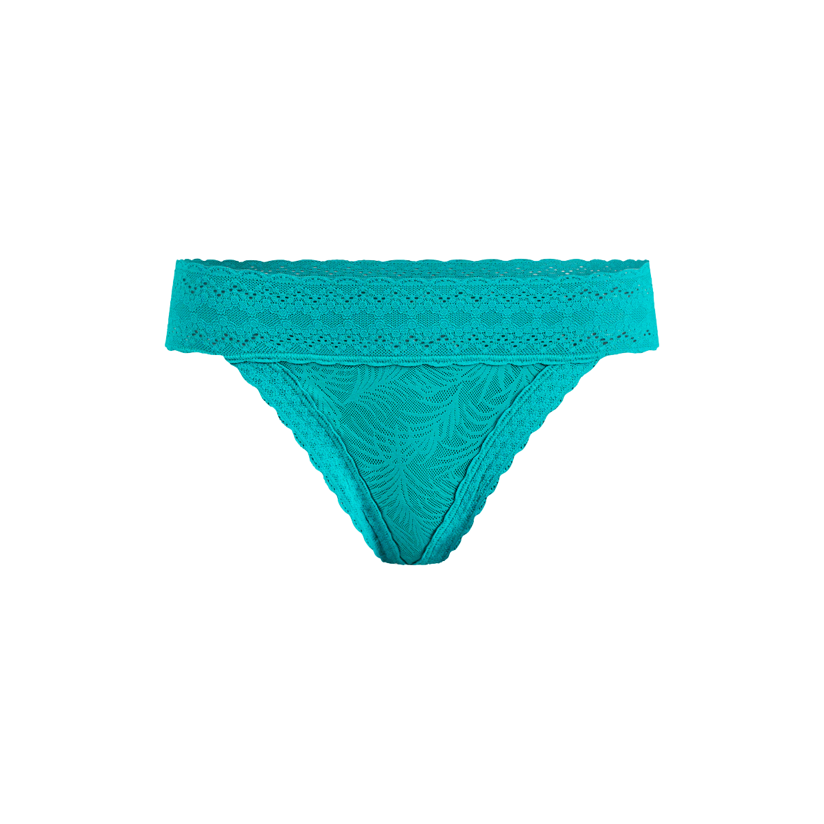 All Over Lace Thong | Peacock Teal