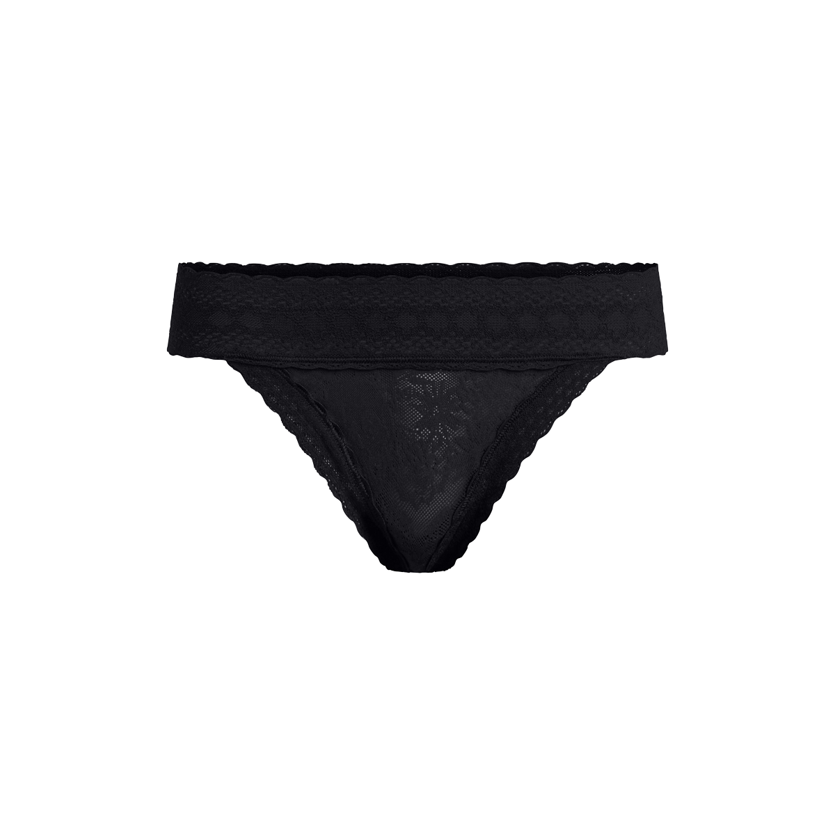 All Over Lace Thong | Black Dead Flowers