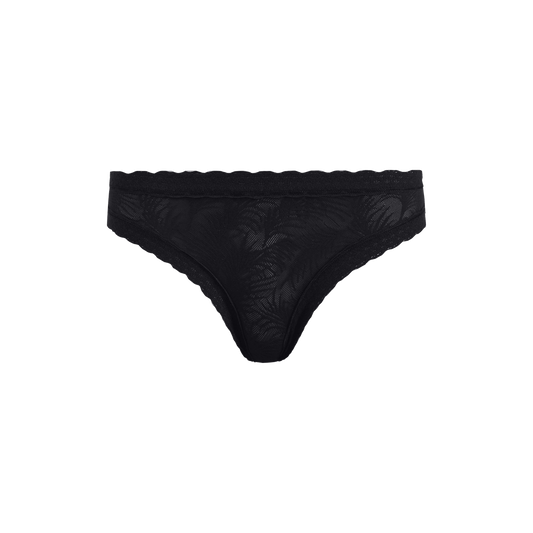 All Over Lace Tanga | Black