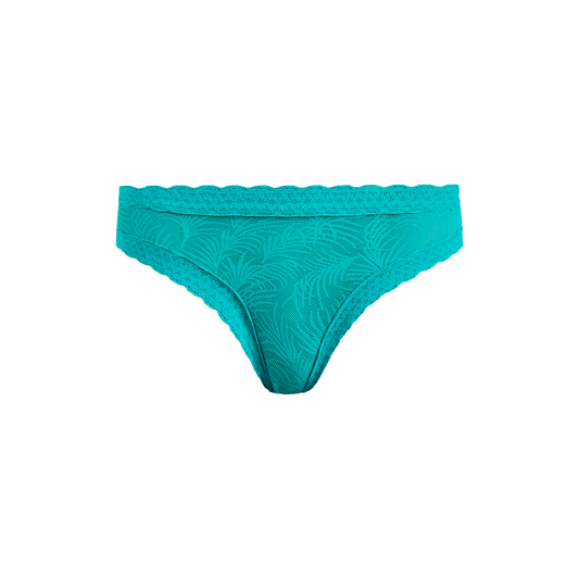 All Over Lace Tanga | Peacock Teal