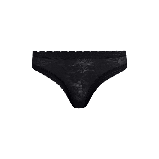 All Over Lace Tanga | Black Dead Flowers