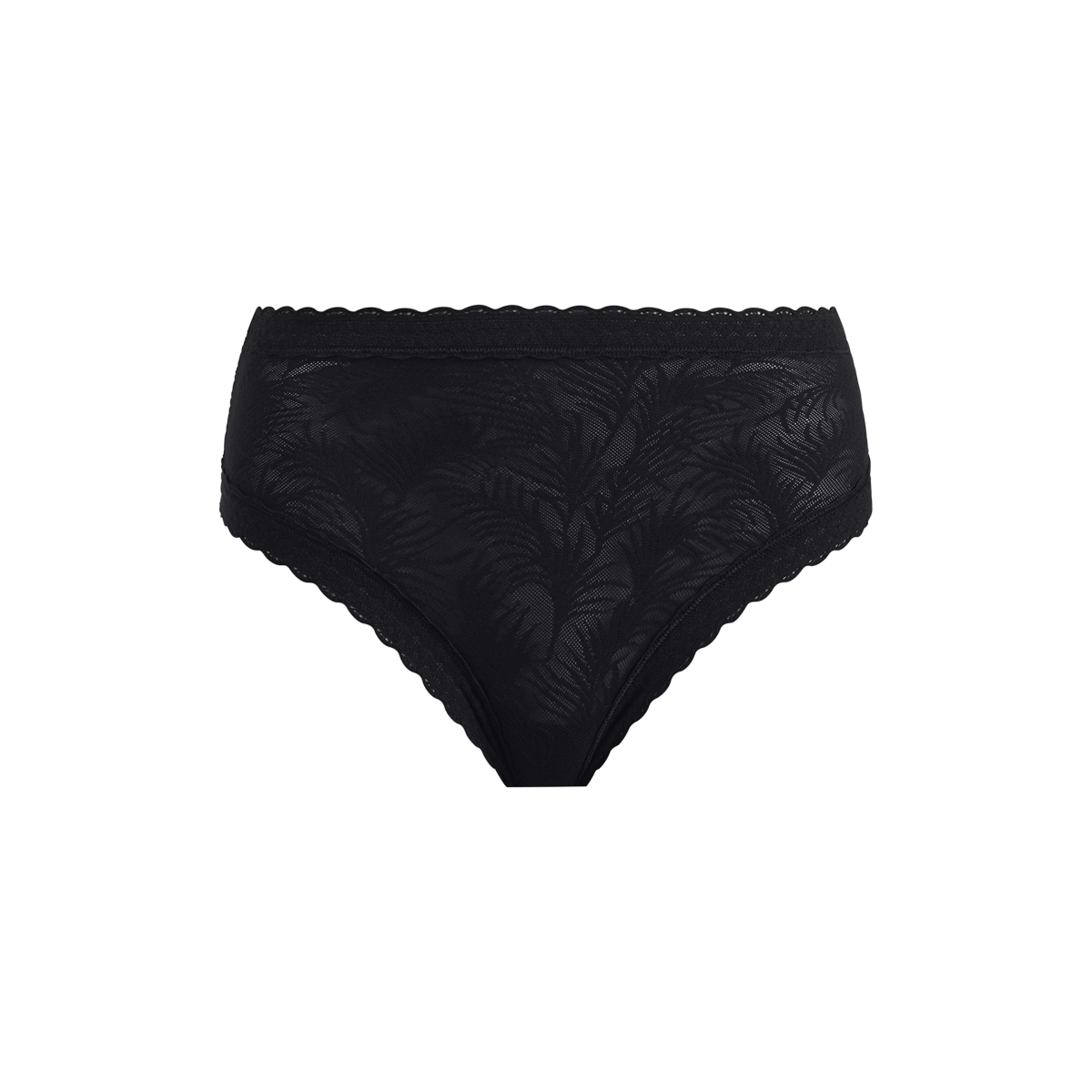 All Over Lace High-Waist Brief | Black