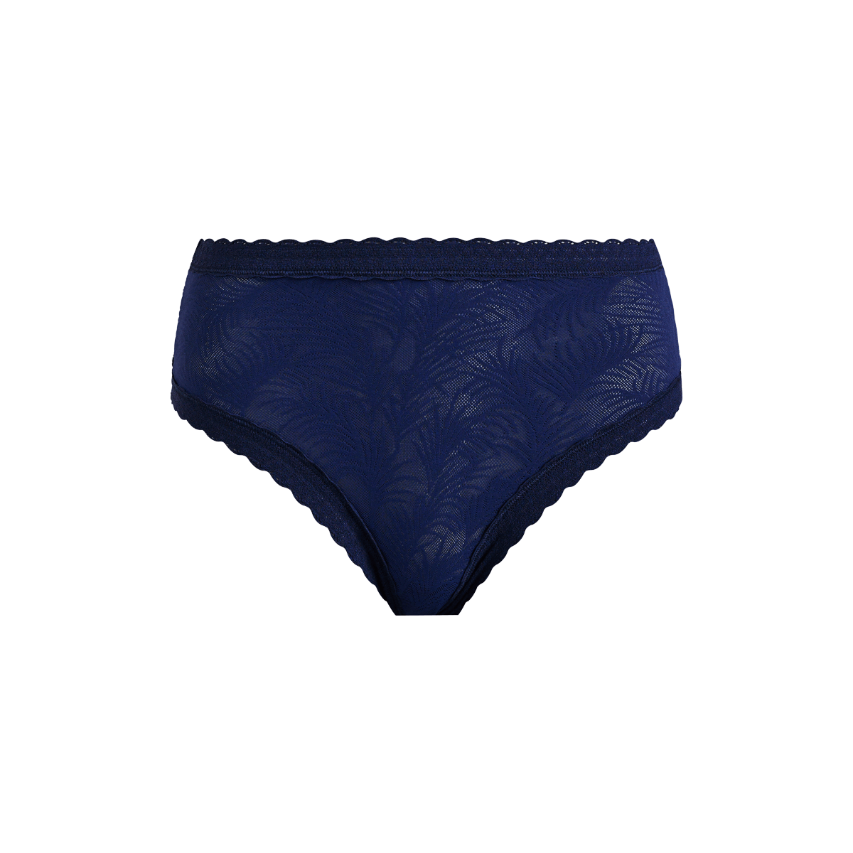 All Over Lace High-Waist Brief | Midnight Navy