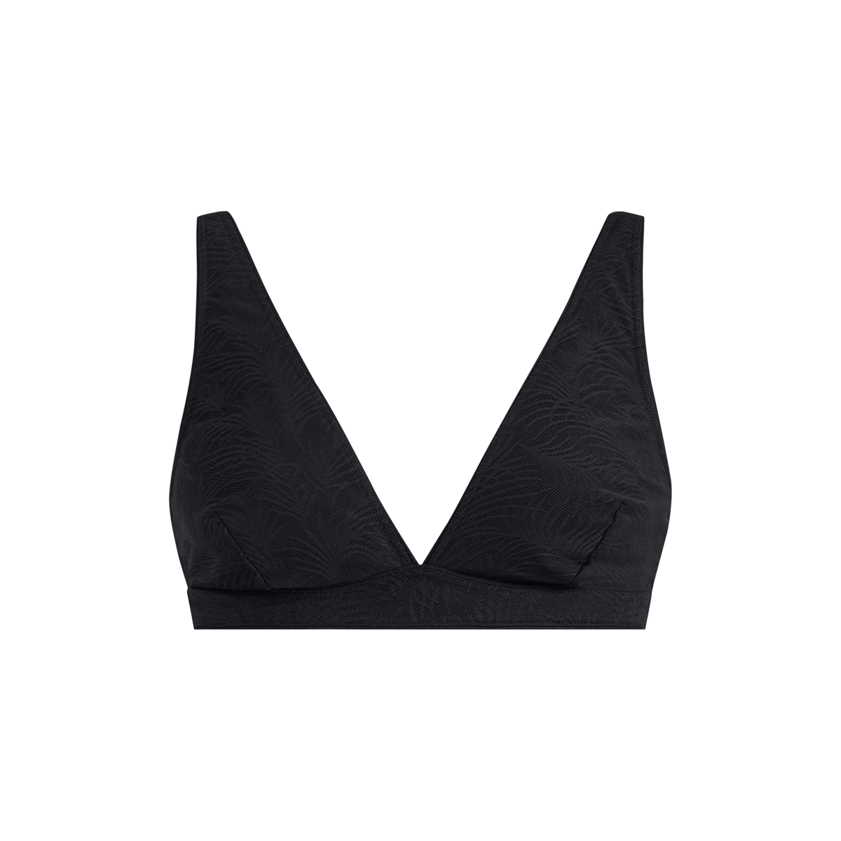 All Over Lace Plunge Bralette | Black