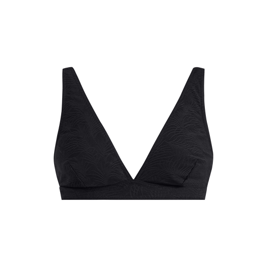 All Over Lace Plunge Bralette | Black