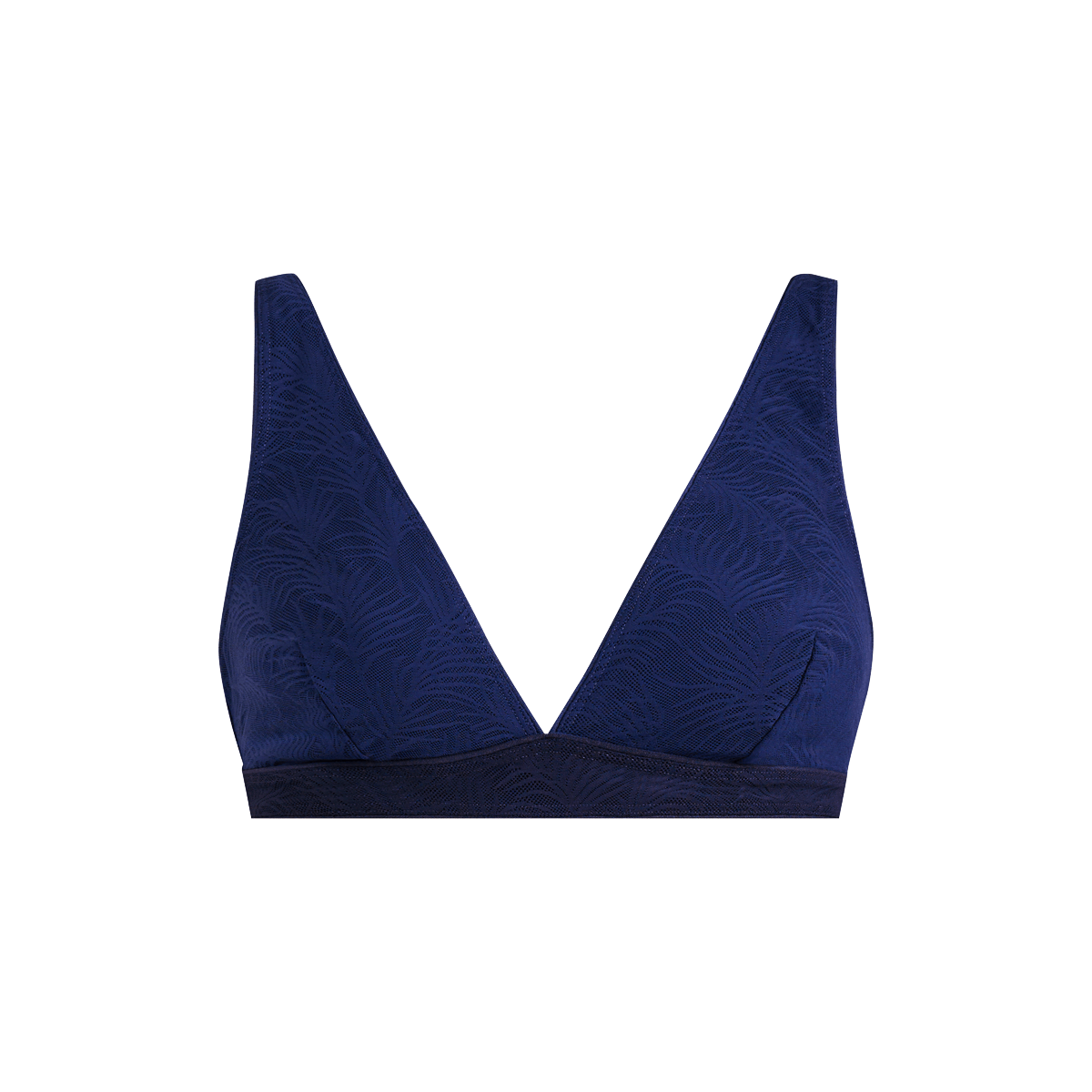 All Over Lace Plunge Bralette | Midnight Navy