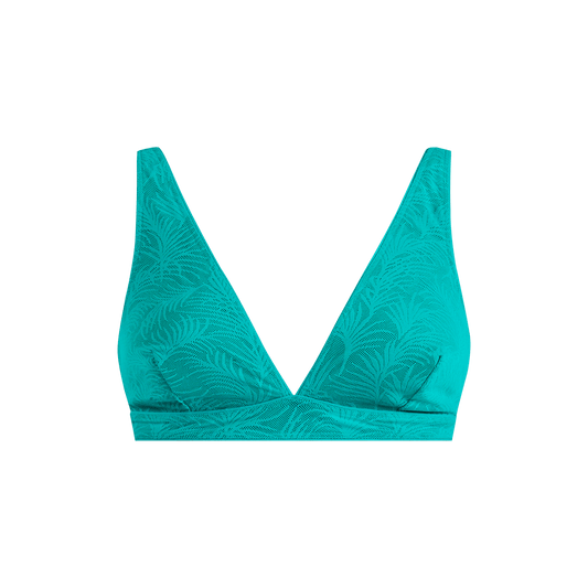 All Over Lace Plunge Bralette | Peacock Teal