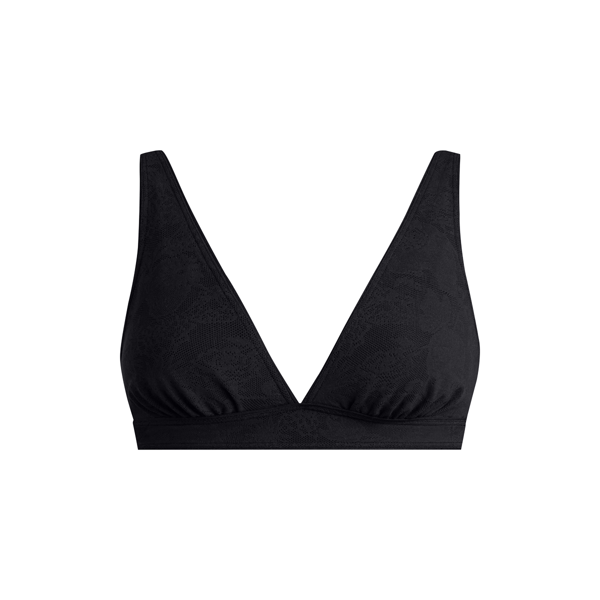 All Over Lace Plunge Bralette | Black Dead Flowers