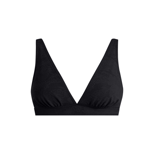 All Over Lace Plunge Bralette | Black Dead Flowers