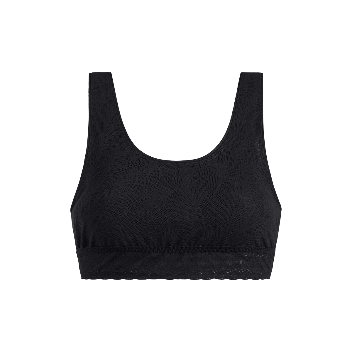 All Over Lace U-Back Bralette | Black