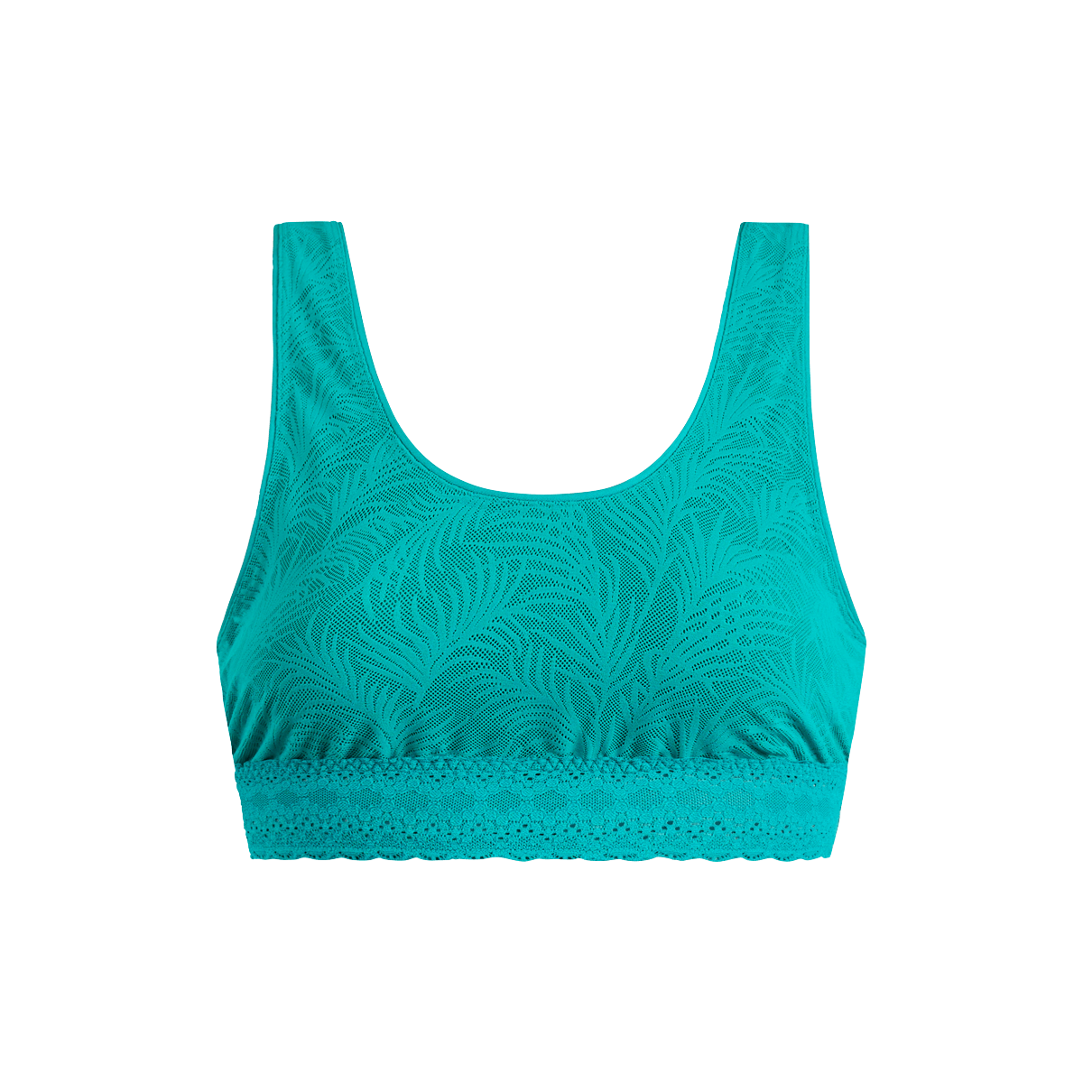 All Over Lace U-Back Bralette | Peacock Teal