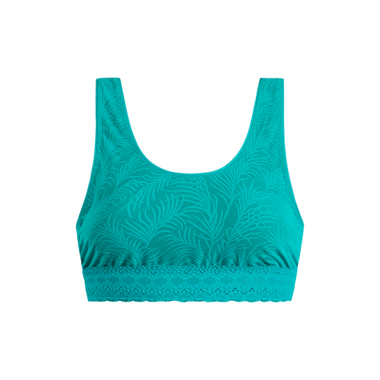 All Over Lace U-Back Bralette | Peacock Teal