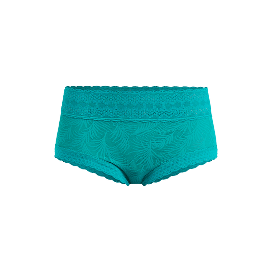 All Over Lace Hipster | Peacock Teal