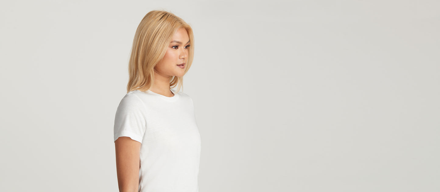 Women's Daily Crew Tee | White