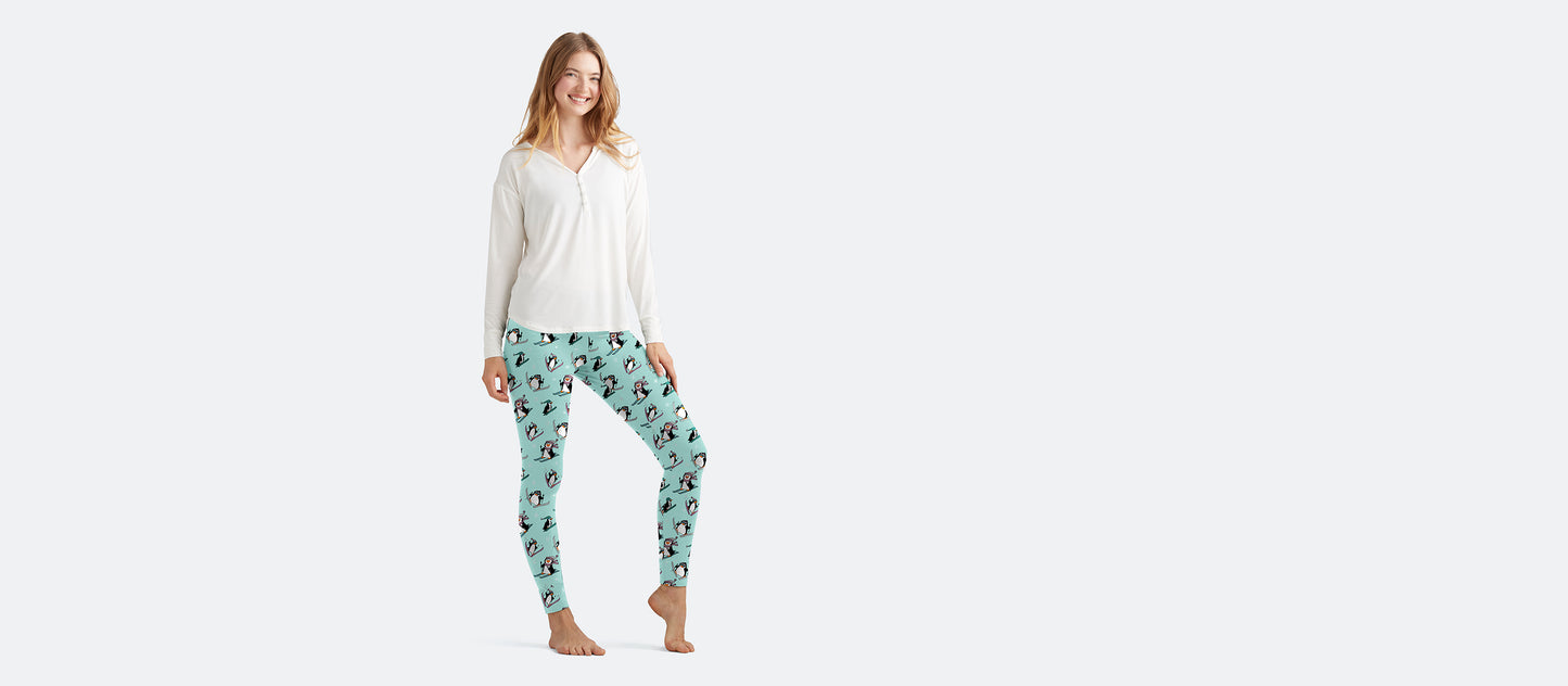 Women's Long Underwear | Penguins on Skis