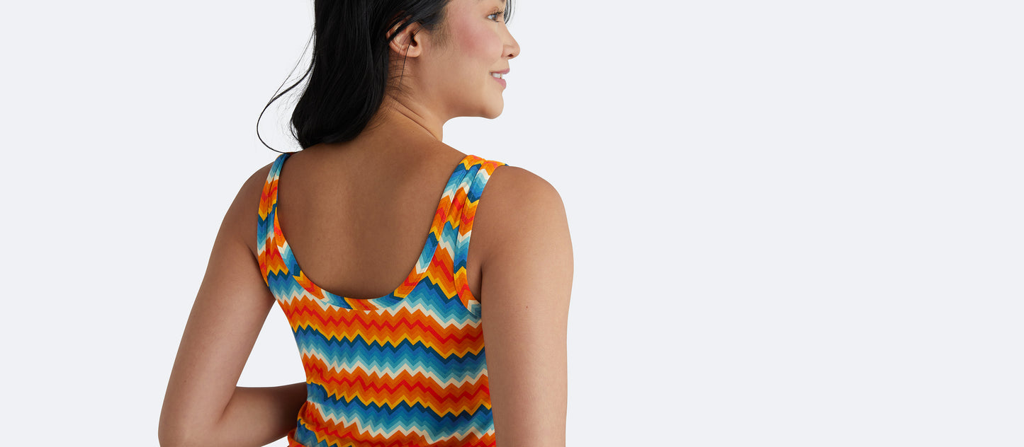 Women's Modal Tank | Groovy Chevron