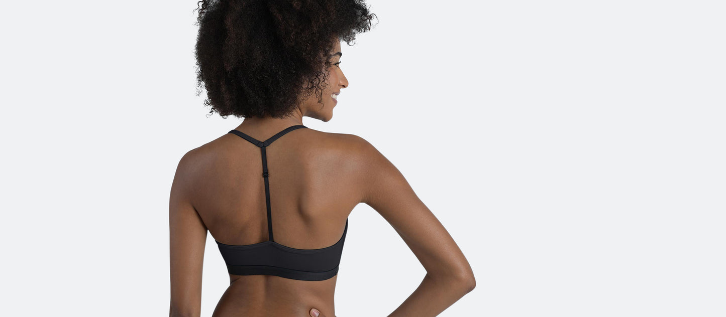 T-Back Bralette 3-Pack | Black